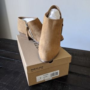 Portland Boot Company Faux Suede Bootie